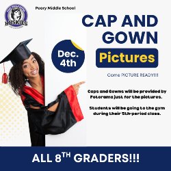 All 8th Grade Huskiesplease mark your calendars for those photo session!